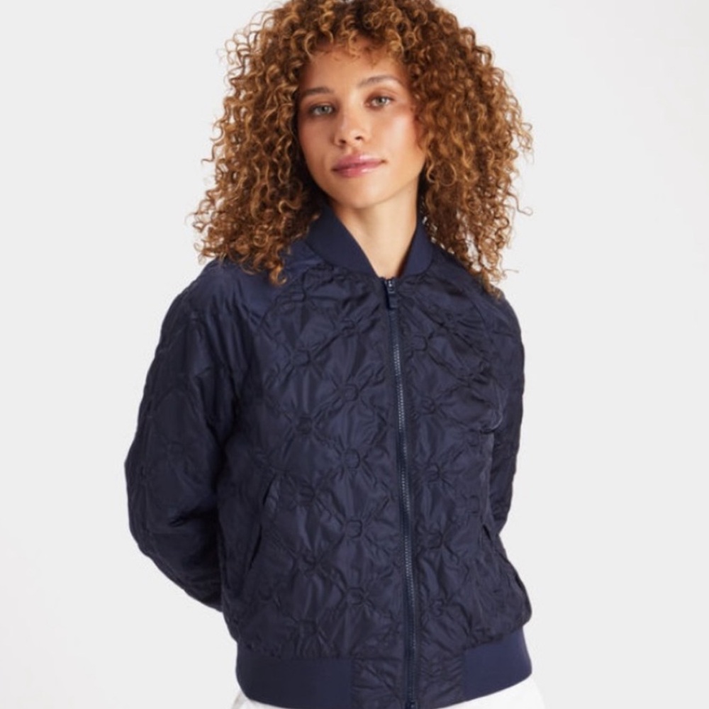 G/FORE Textured Bomber Jacket in Twilight